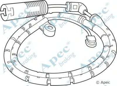 APEC BRAKING wir5158 -  Указатель износа, накладка тормозной колодки